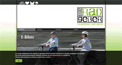 Desktop Screenshot of die-rad-geber.de